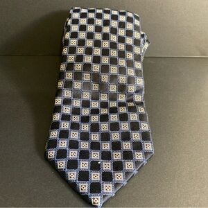 Vintage Boss‎ Hugo Boss classic 100% all silk Retro luxury geometric neck tie